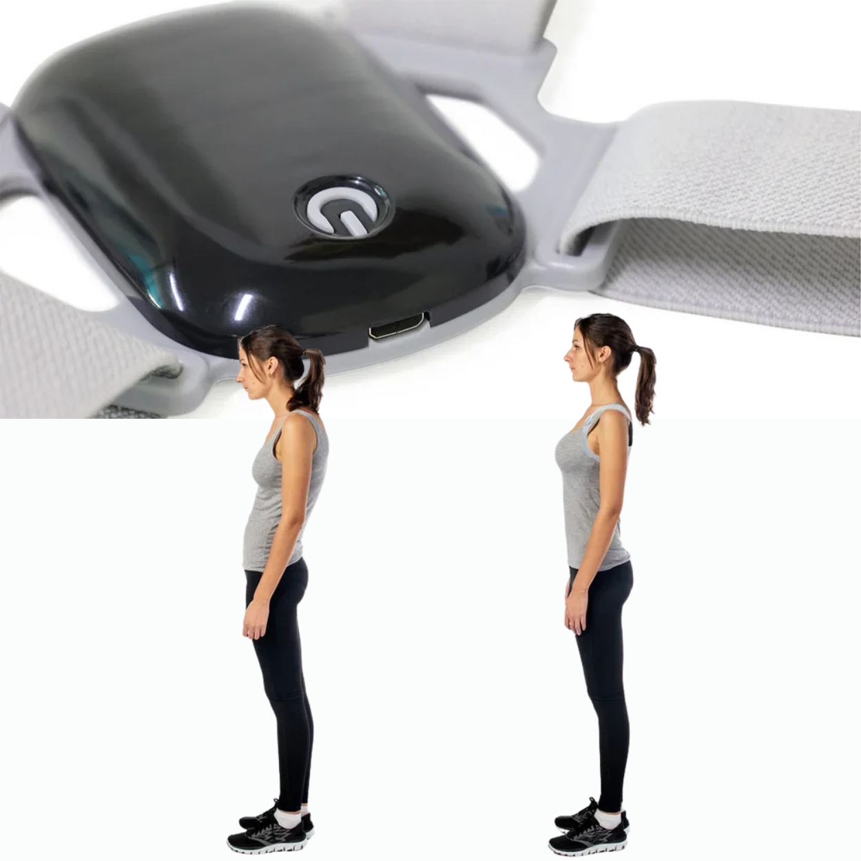 Verstellbarer Haltungskorrekturgürtel mit Vibrationsalarm