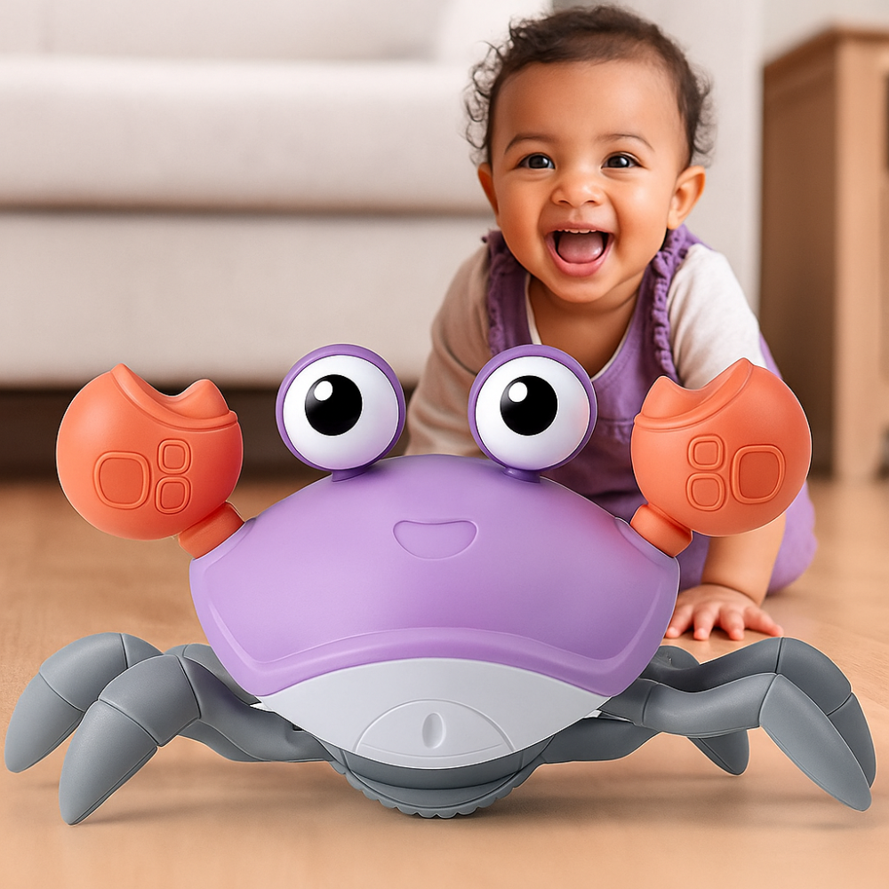 Babyspielzeug Krabbe Musik und Bunte Lichter