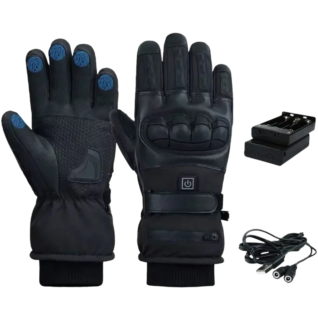 Elektrische Heizhandschuhe für Motorrad und Ski
