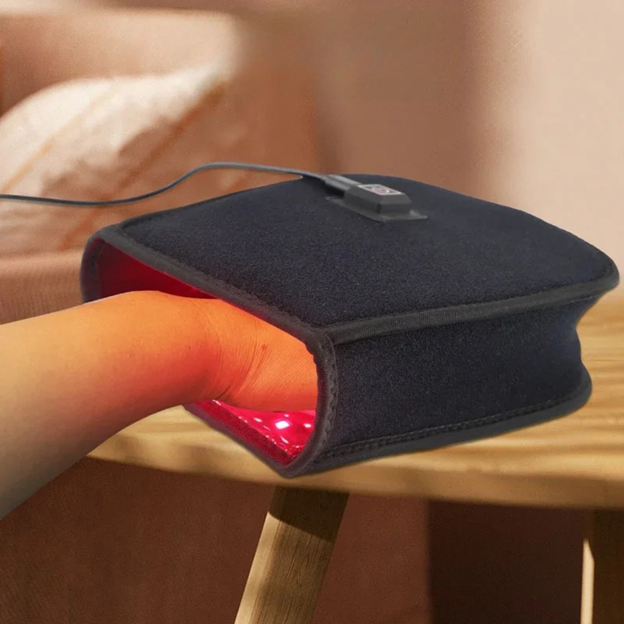 LED-Rotlicht- und Infrarot-Wärmehandschuhe zur Lichttherapie