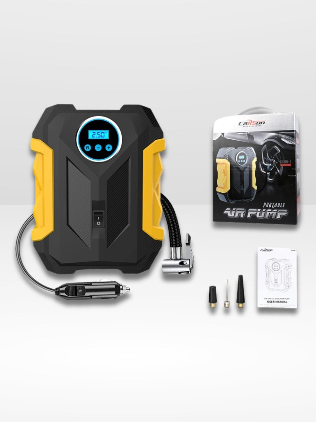 Marcherelle™ – Compresseur Gonfleur Pneu Portable 150 PSI Rechargeable