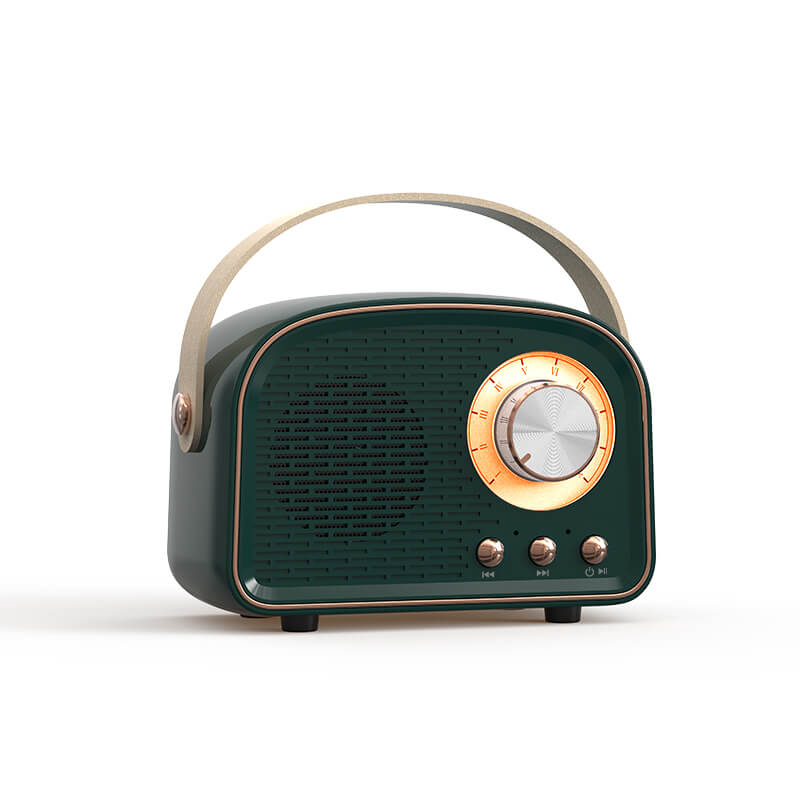 Elegante Retro-Bluetooth-Lautsprecher mit eindringlichem Klang