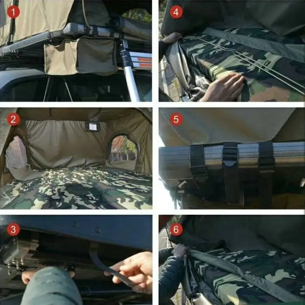 Familien-Dachzelt mit großem Raum