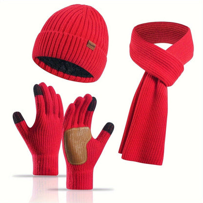 3-teiliges Winterstrick-Set Warm und Bequem