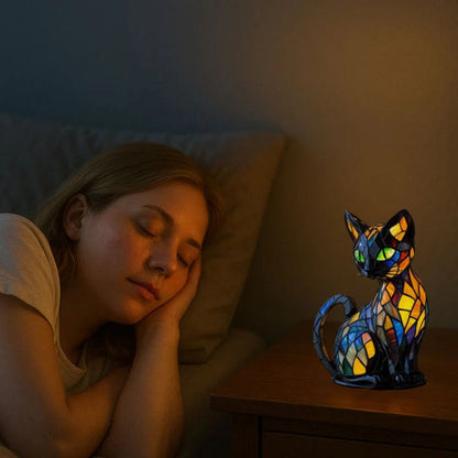 Lustige und Bunte Katzenlampe