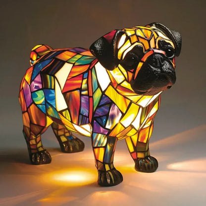 Lustige LED-Hundelampe in Farbe