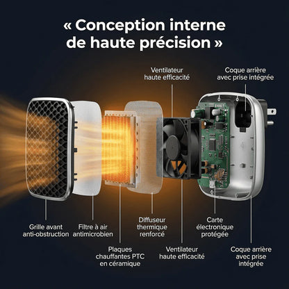 Marcherelle™ – Tragbarer Elektrischer Heizkörper 800W Niedriger Verbrauch