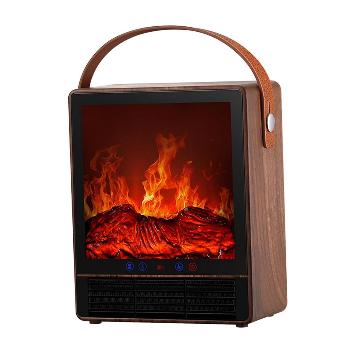 Elektrischer Kamin mit realistischer Flamme und ansprechendem Design