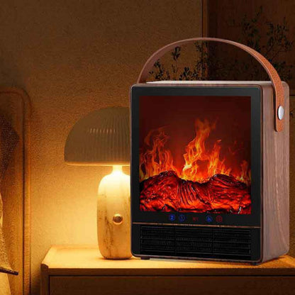 Elektrischer Kamin mit realistischer Flamme und ansprechendem Design