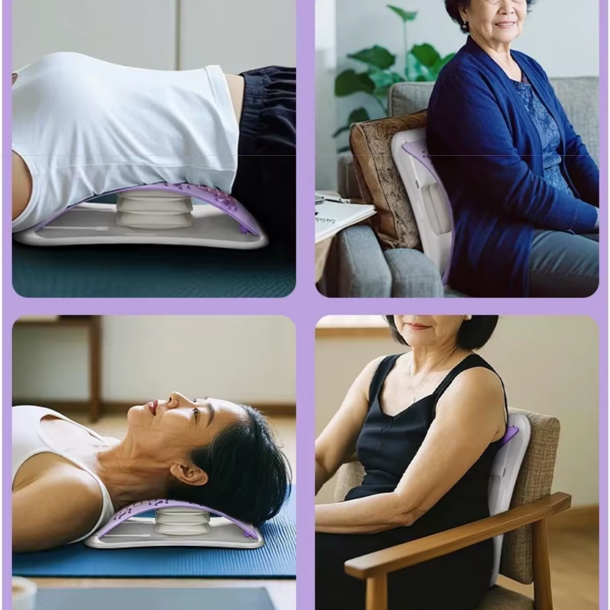 Luft-Massagematratze für Rücken und Lendenbereich