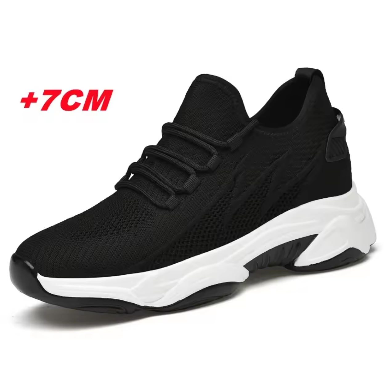 Sportliche Schuhe mit Dezenter +7 cm Erhöhung