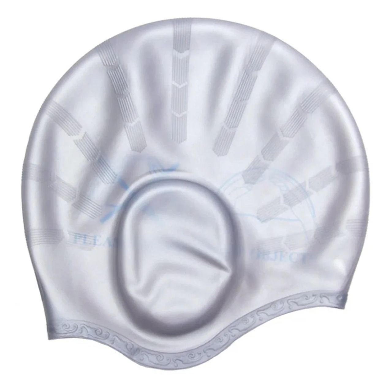 Wasserdichte Duschhaube aus Gummi mit Ohrenschutz