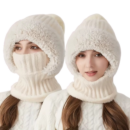 Weiche und warme Samtmütze für Damen