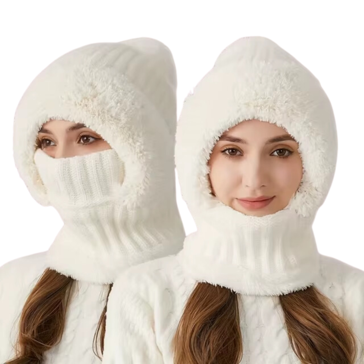 Weiche und warme Samtmütze für Damen