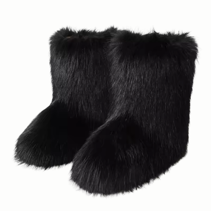 Retro-Modische gefütterte Stiefel