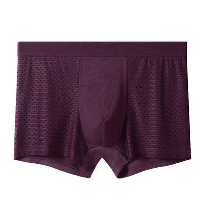 Atmungsaktive und leichte Herren-Boxershorts aus Eis-Seide