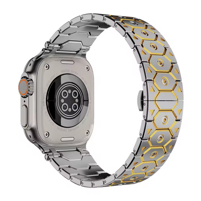 Elegantes schwarzes Metallarmband für Apple Watch