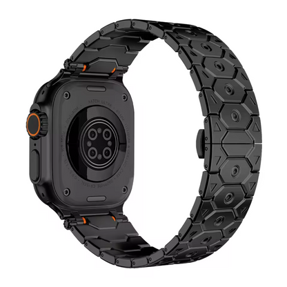 Elegantes schwarzes Metallarmband für Apple Watch