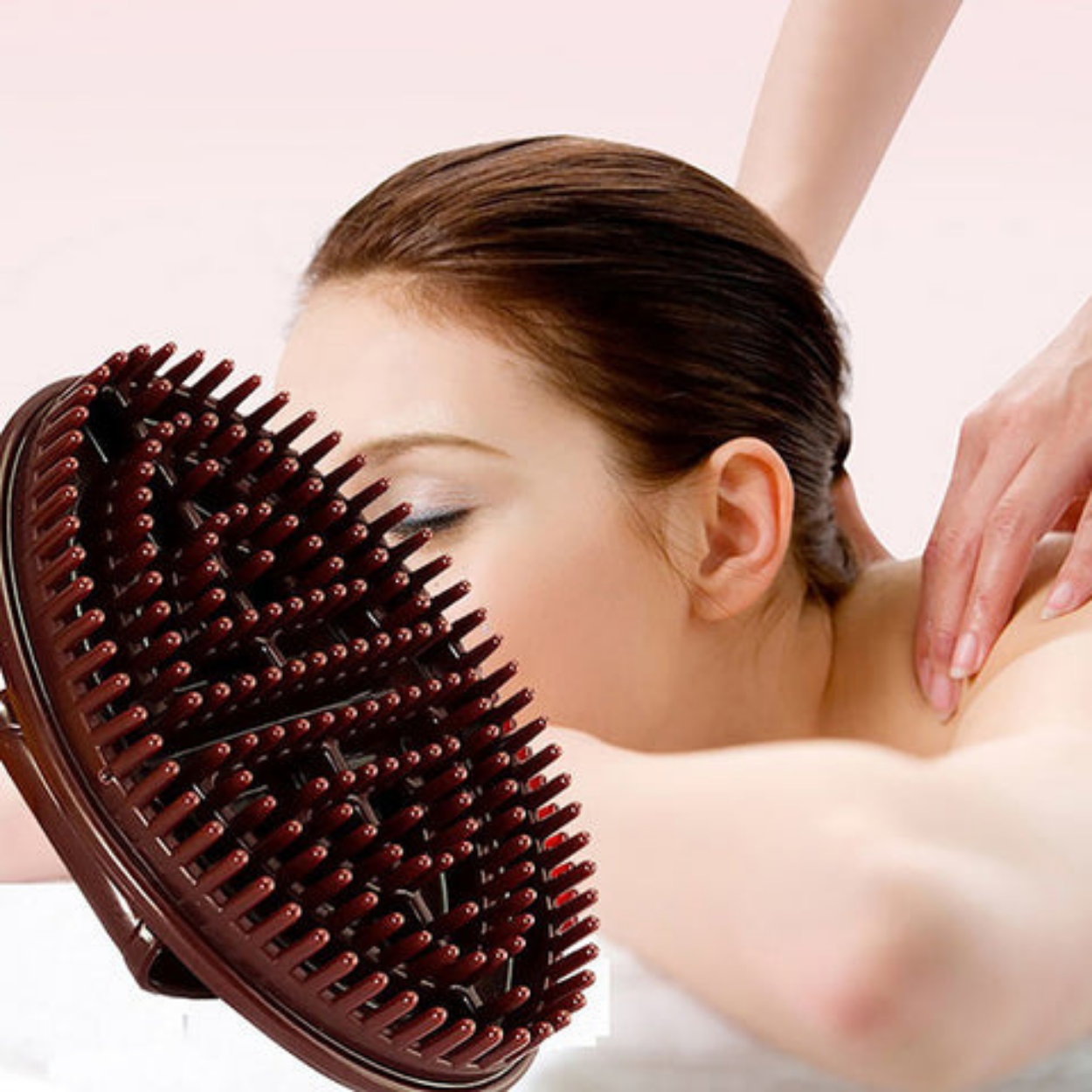 Entspannende Körpermassagebürste