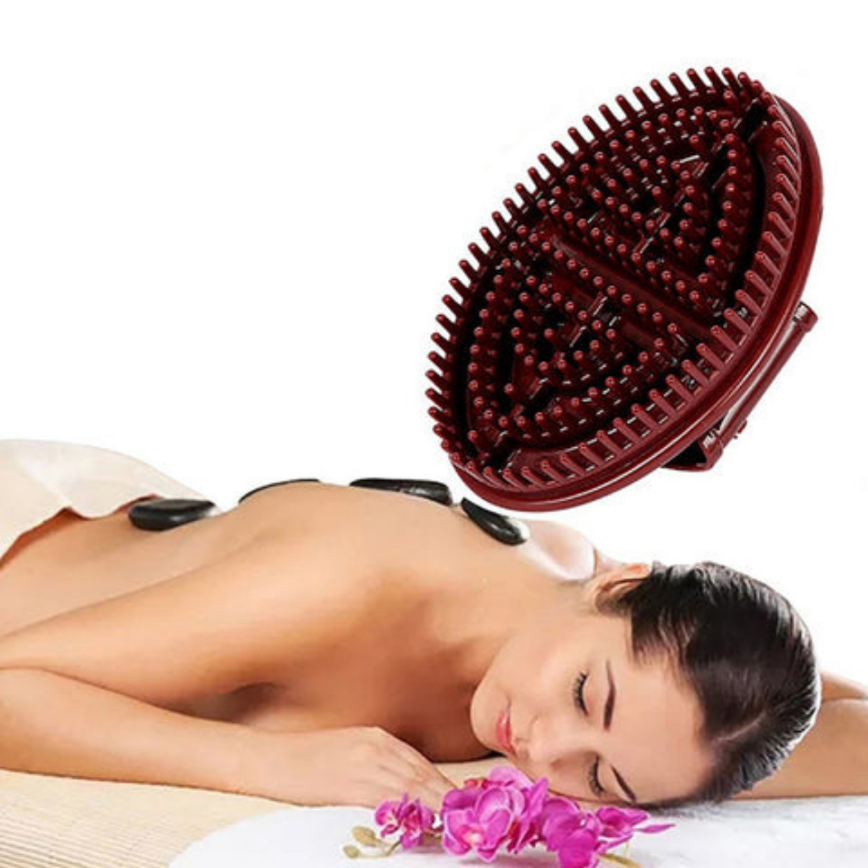 Entspannende Körpermassagebürste