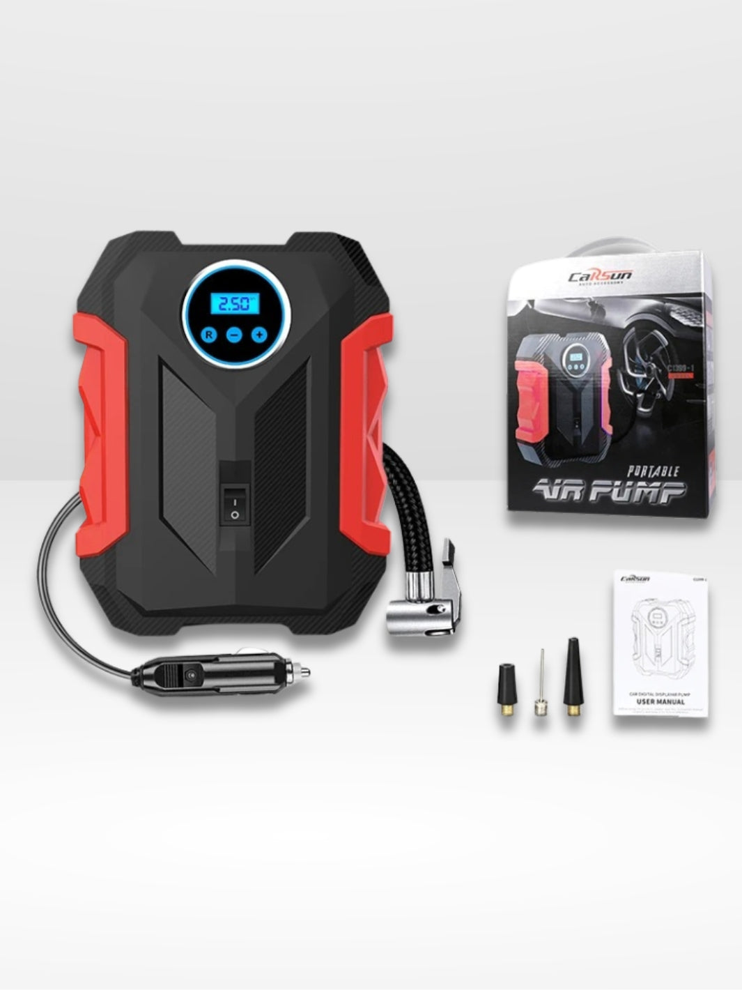 Tragbarer und geräuscharmer Reifenkompressor