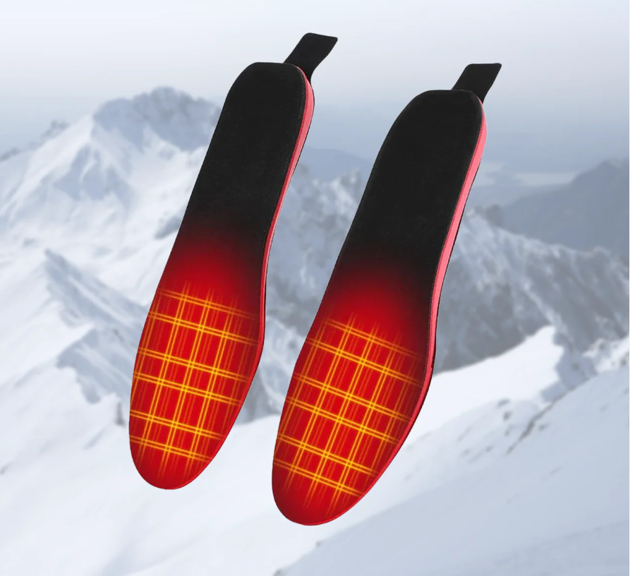 Weiche beheizbare Schuhsohlen