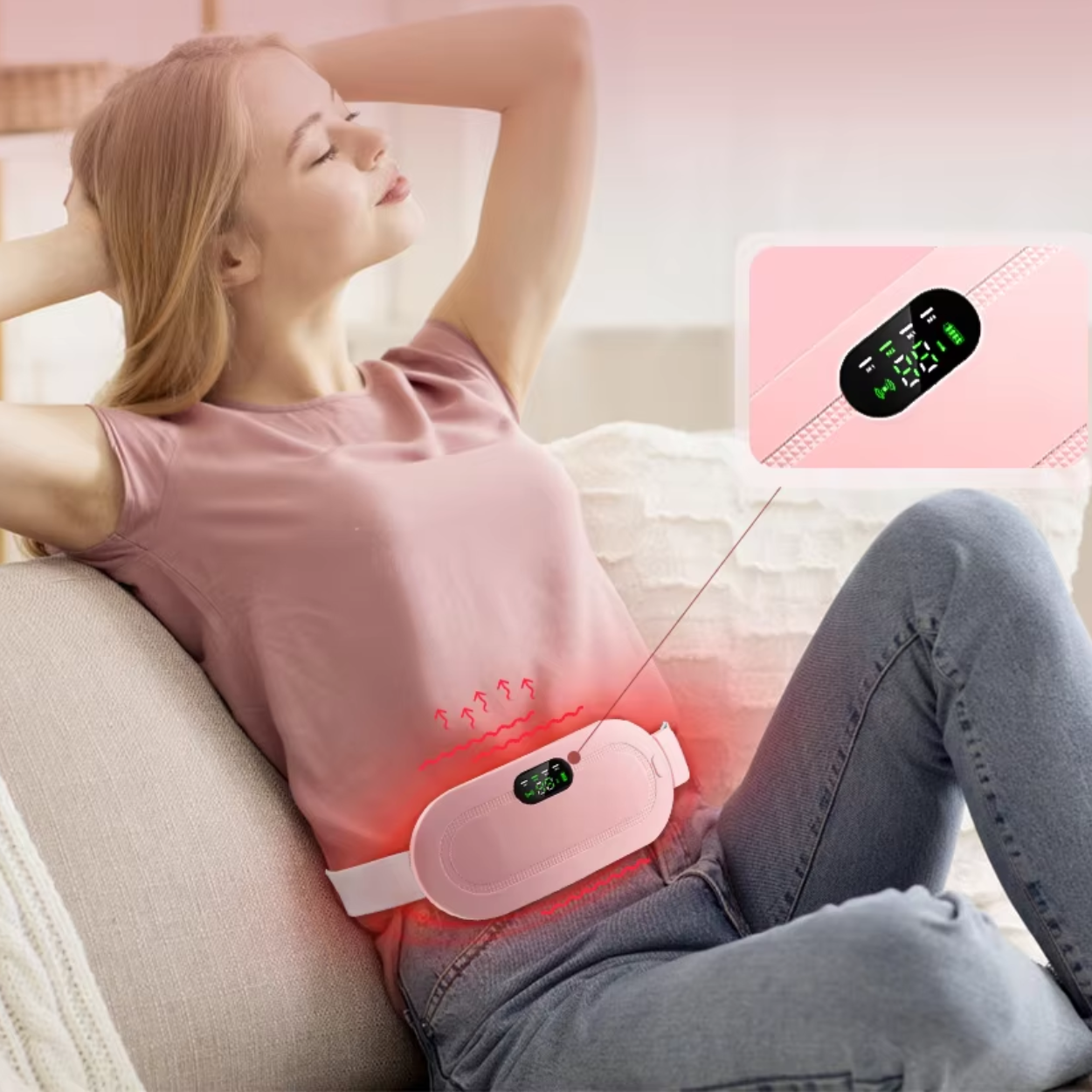 Wärmender und Entspannender Bauchgürtel