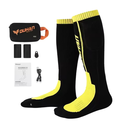 Elektrische Heizsocken für Motorradfahrer