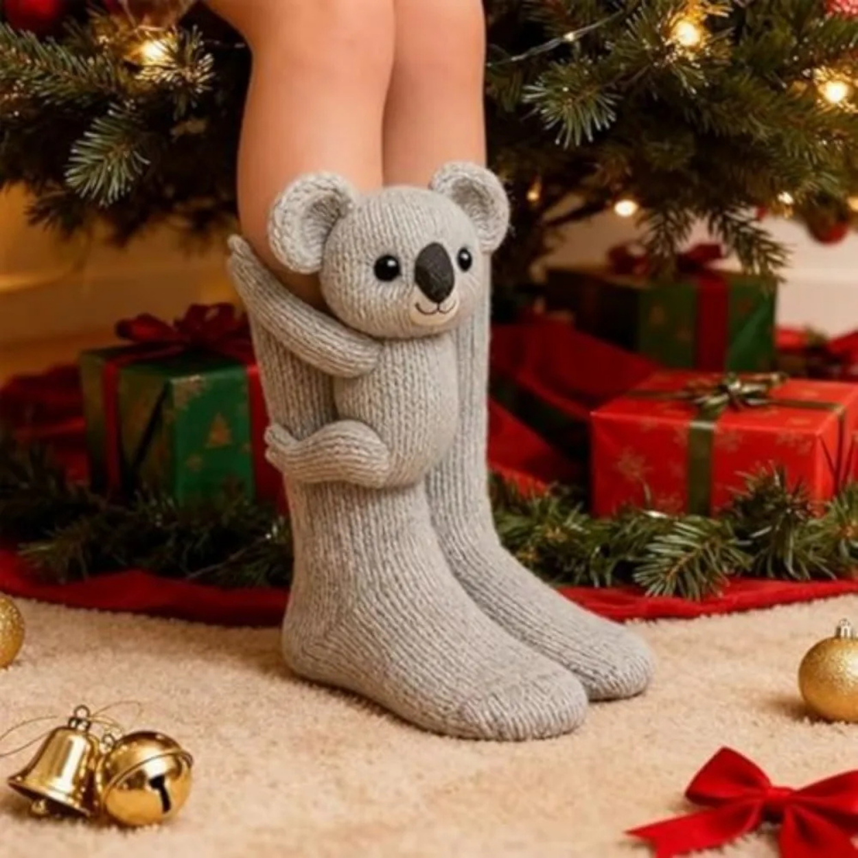 Bunte und lustige Tiermuster-Socken