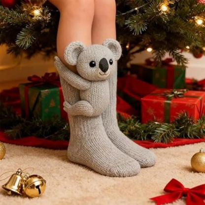 Bunte und lustige Tiermuster-Socken