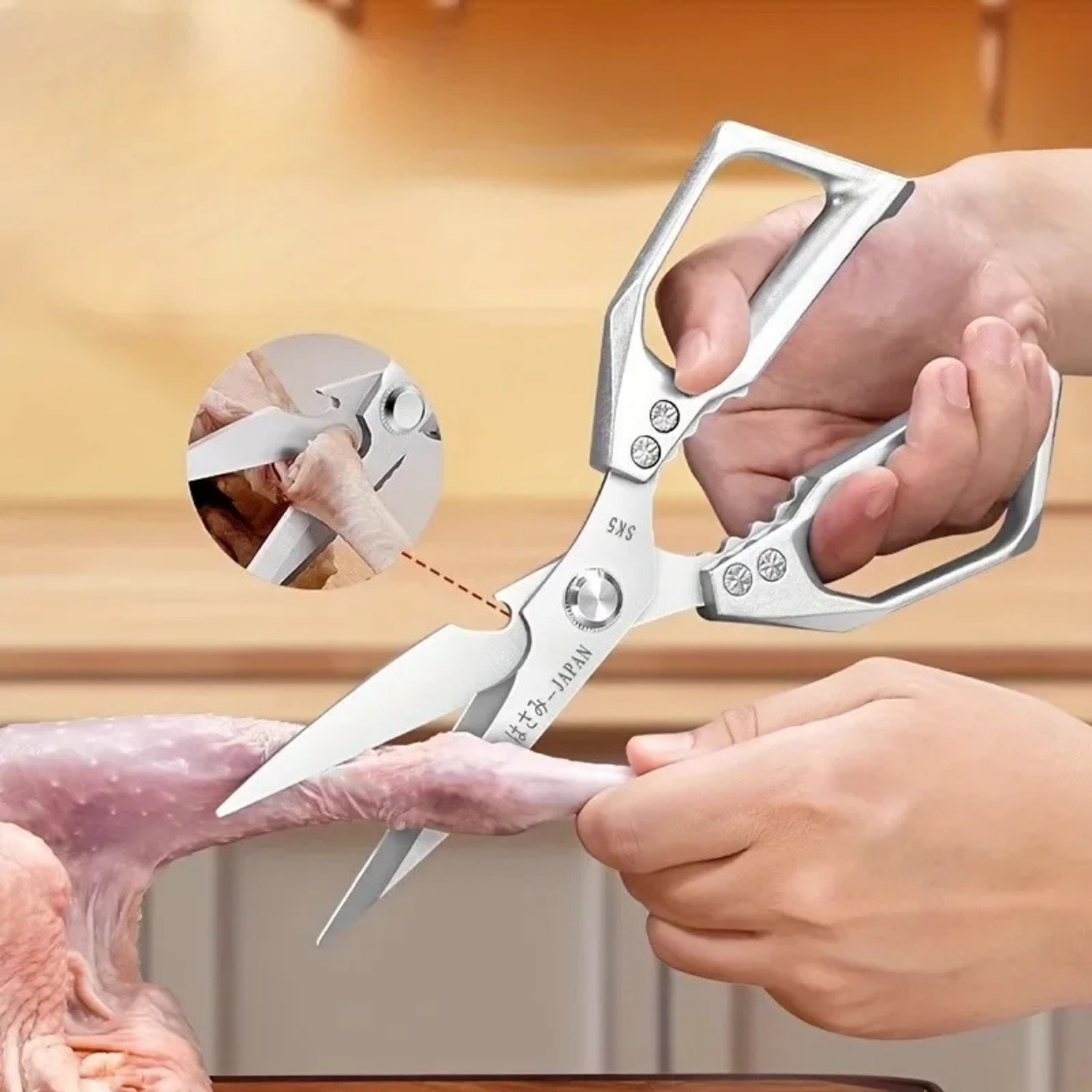Professionelle scharfe Küchenschere