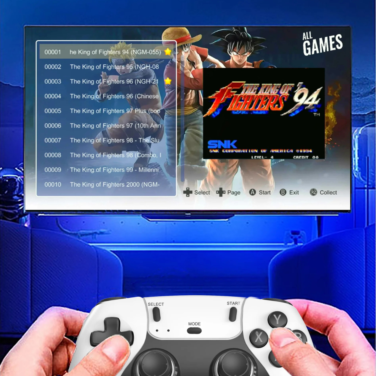 Retro-Spielkonsole mit 50.000 integrierten Spielen