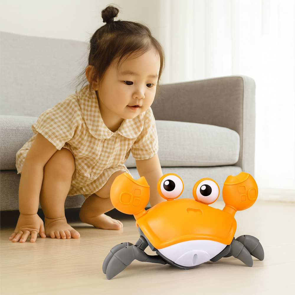Babyspielzeug Krabbe Musik und Bunte Lichter