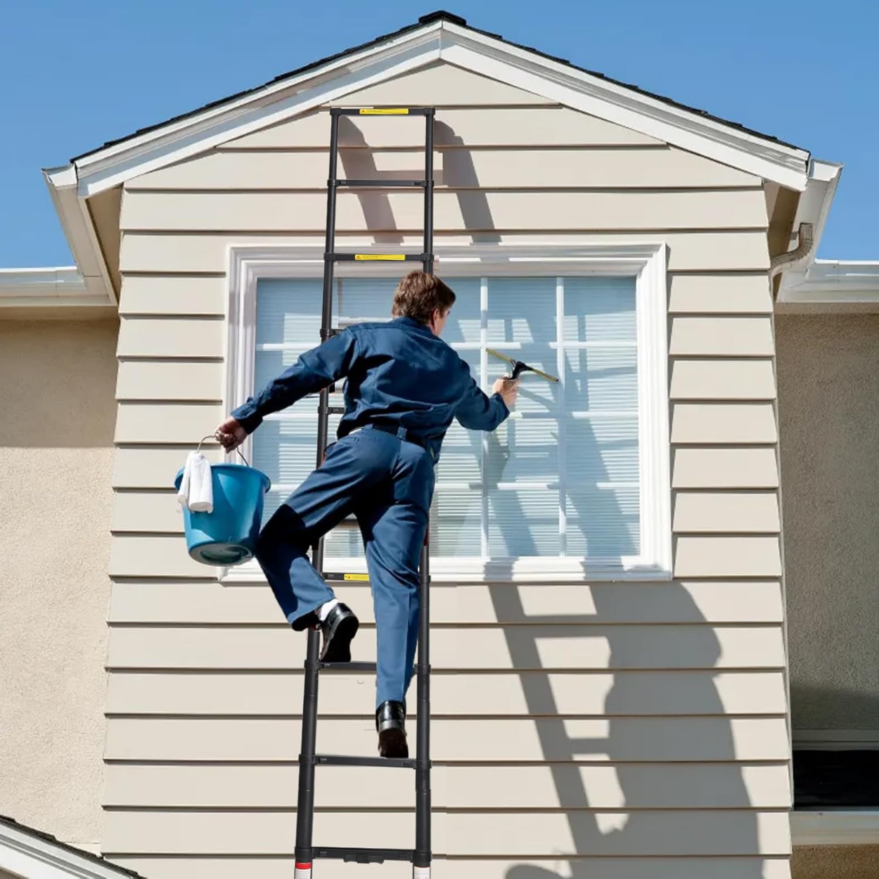 Teleskopleiter Aluminium 6,2m Hohe Sicherheit