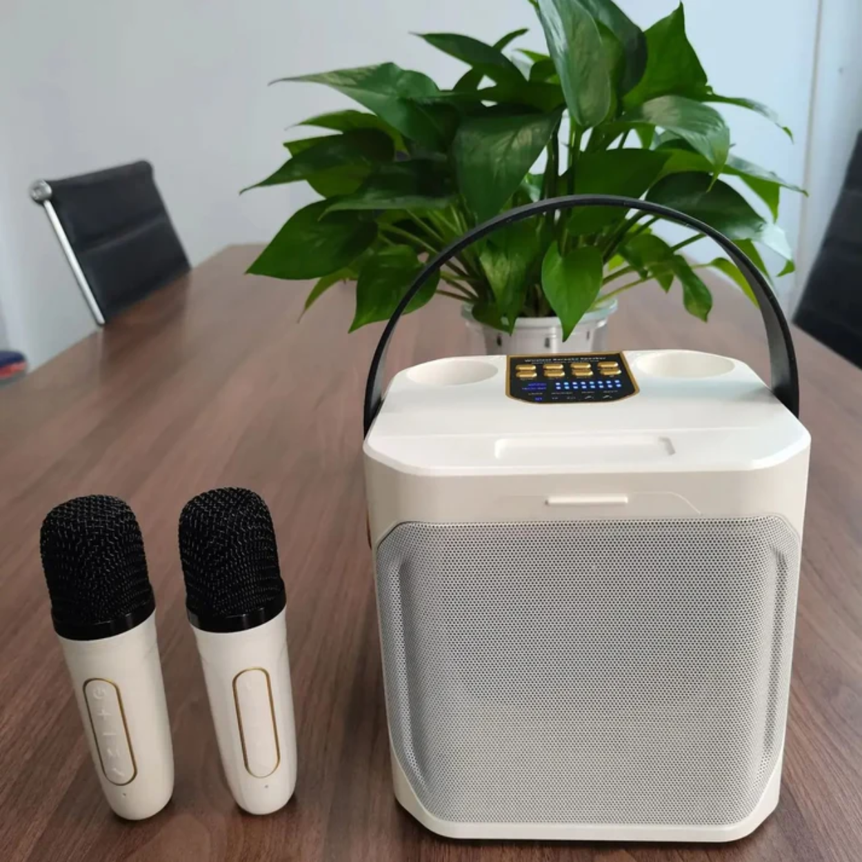 Leistungsstarker tragbarer Bluetooth-Lautsprecher mit Karaoke-Funktion