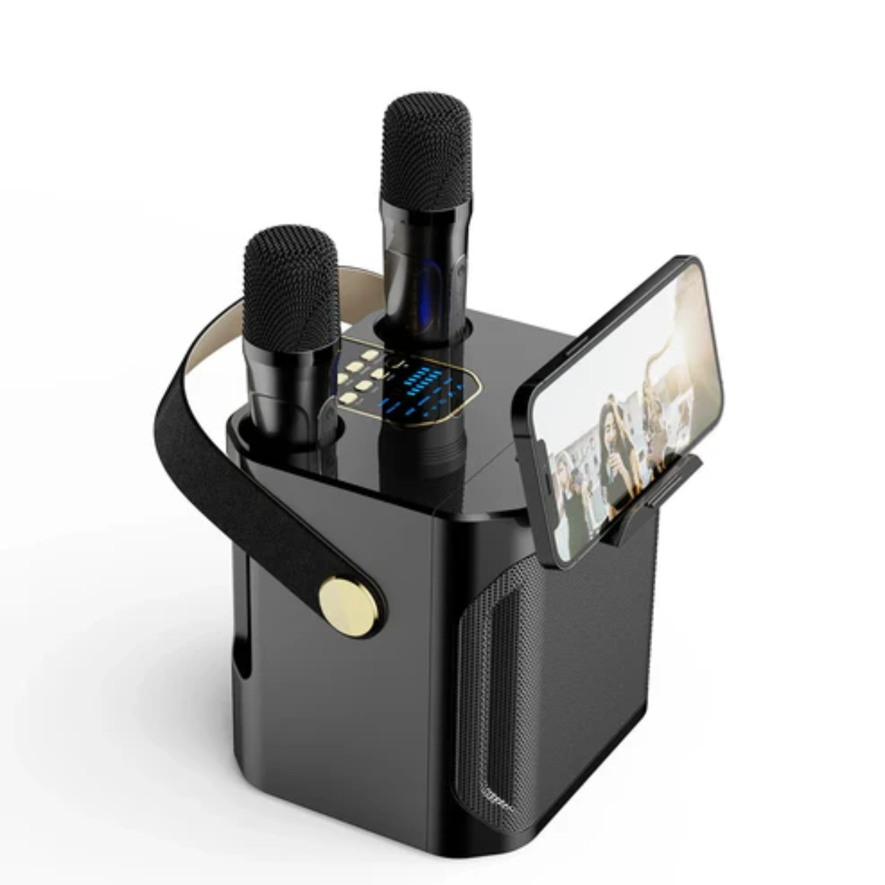 Leistungsstarker tragbarer Bluetooth-Lautsprecher mit Karaoke-Funktion