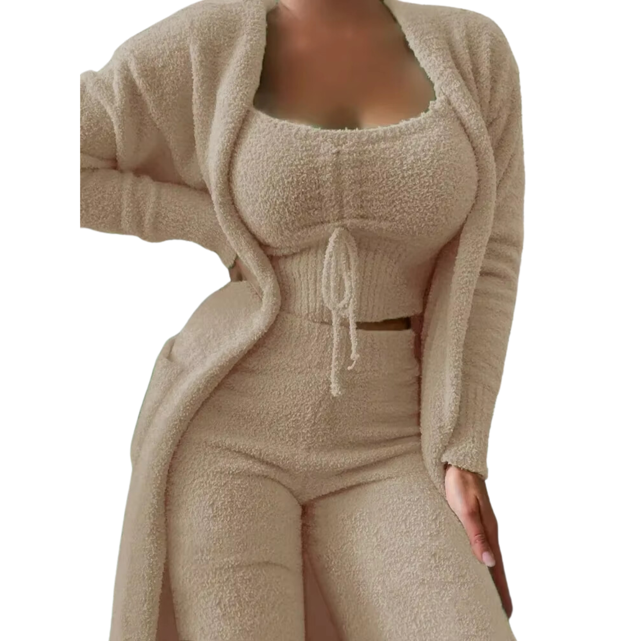 Weicher und bequemer Samt-Pyjama für Damen