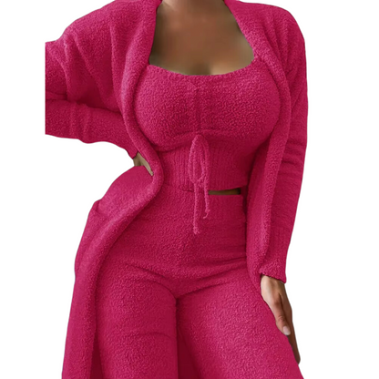 Weicher und bequemer Samt-Pyjama für Damen