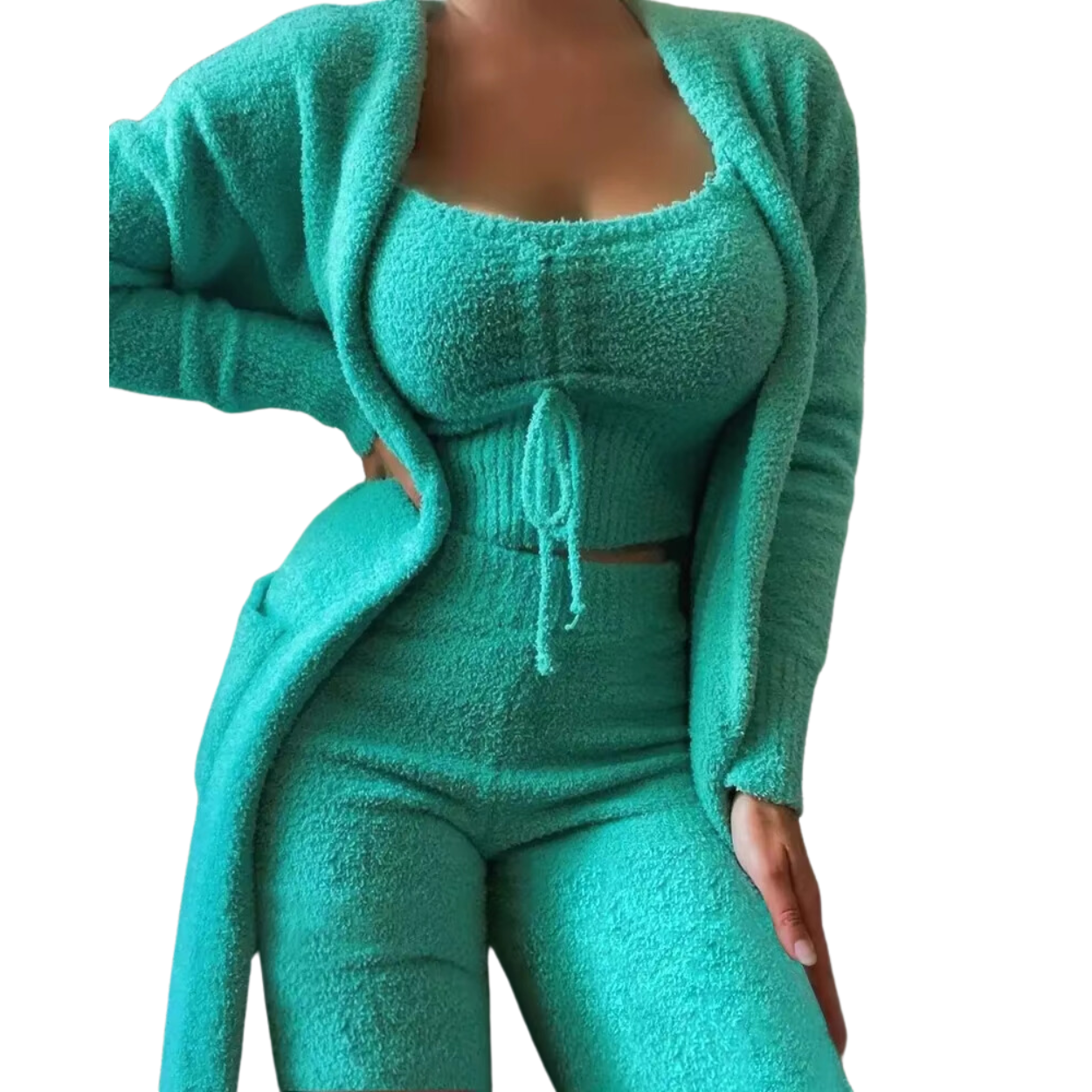 Weicher und bequemer Samt-Pyjama für Damen