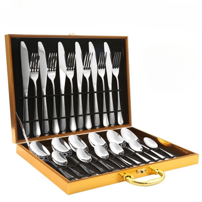 Elegante Edelstahl-Küchenutensilien 24 Teile