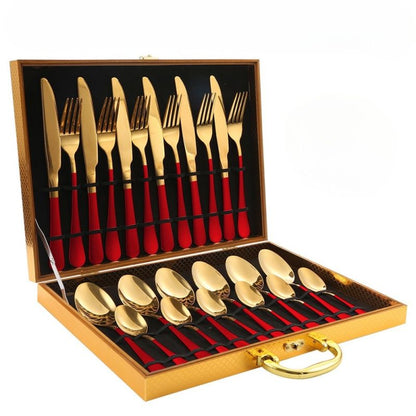 Elegante Edelstahl-Küchenutensilien 24 Teile