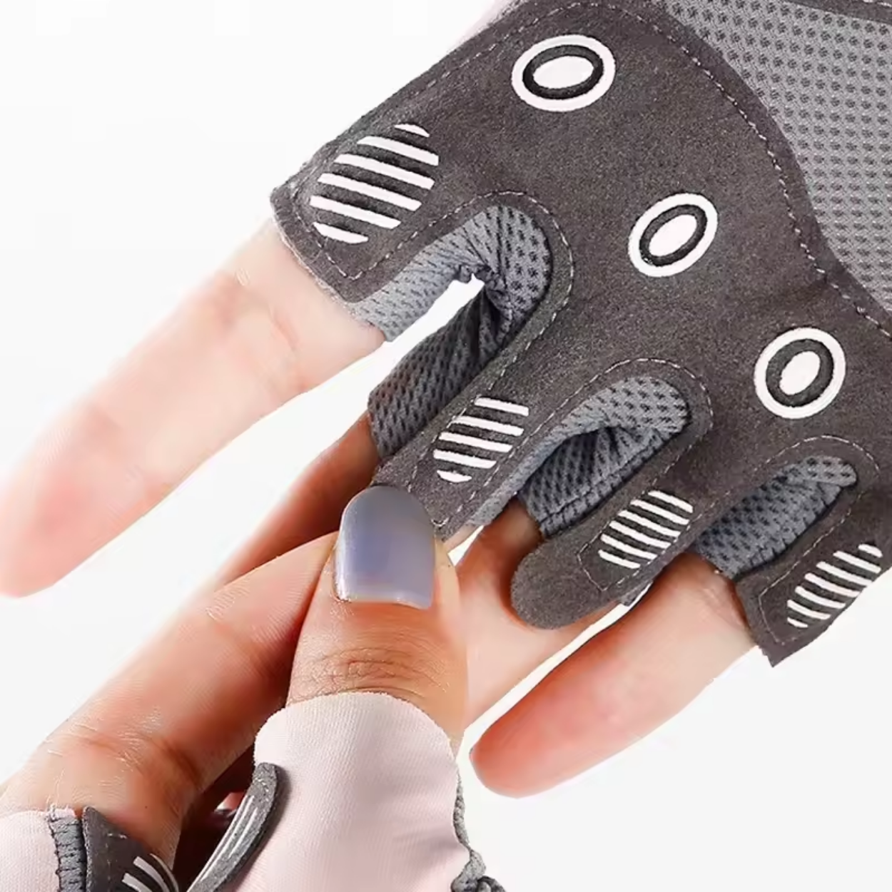 Atmungsaktive Sporthandschuhe mit Grip für Krafttraining