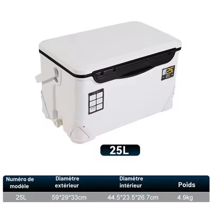 Isolierte und robuste Angelkühlbox