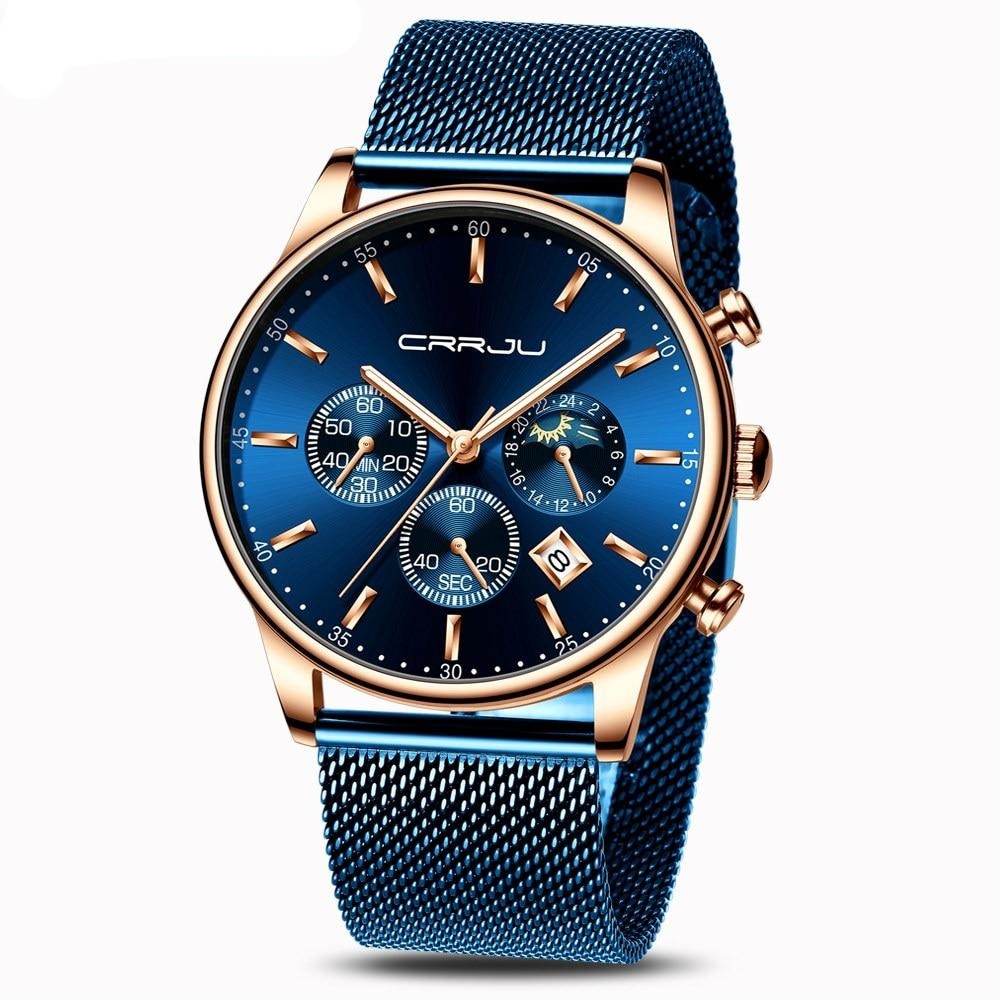 Montre sport bracelet métal pour homme - Santeova