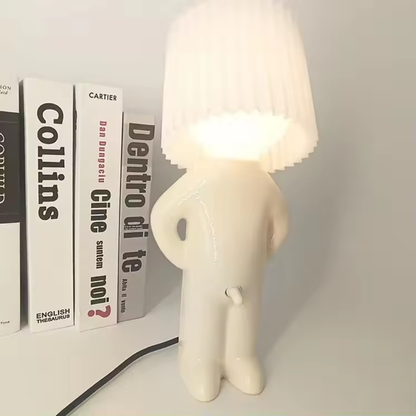 Originelle Schreibtischlampe in Figurenform