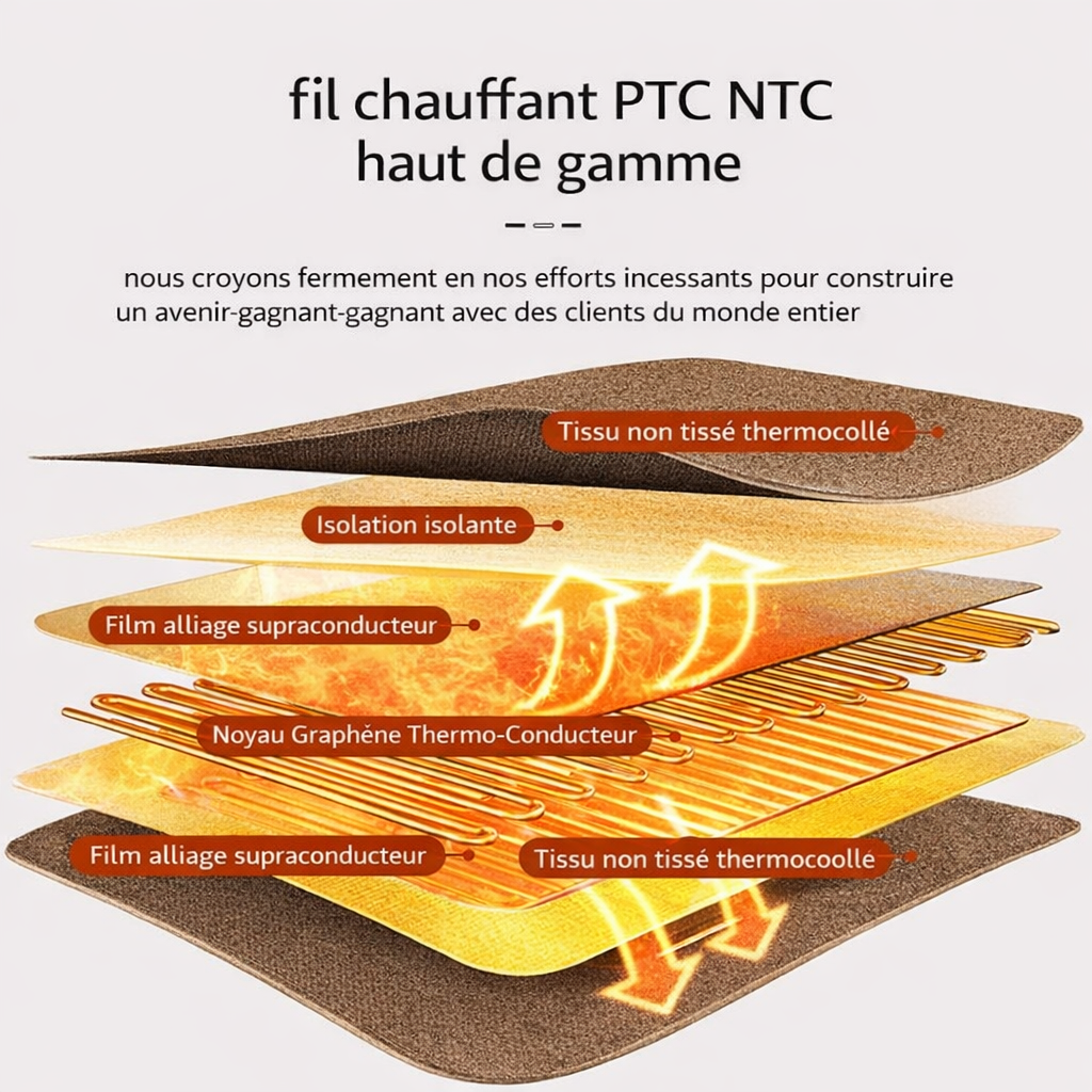 Marcherelle™ – Elektrische Wärmedecke mit automatischer Abschaltung und 6 einstellbaren Wärmestufen