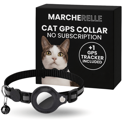 Macherelle™ – GPS-Katzenhalsband ohne Abonnement | Kompatibel mit iOS & Android