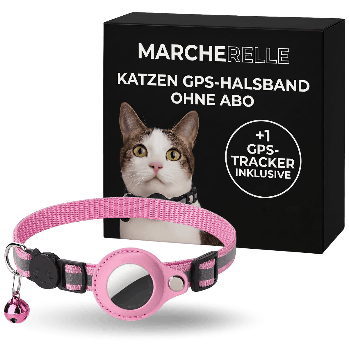 Macherelle™ – GPS-Halsband für Katzen Kein Abonnement | Kompatibel mit iOS & Android