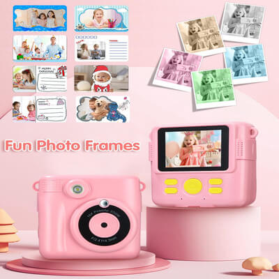 Marcherelle™ – Appareil Photo Instantané Enfant 1080p avec Carte SD 32Go Incluse