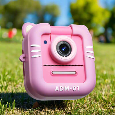 Marcherelle™ – Appareil Photo Instantané Enfant Objectif Pivotant 48MP